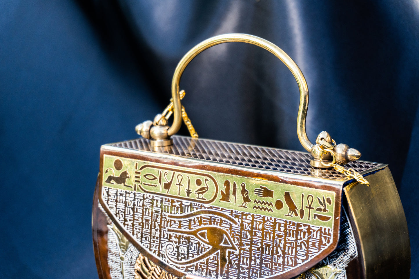 Salma - Handmade Bag, close-up front top angle view